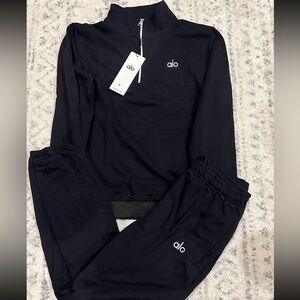 Alo Black Tracksuit Set